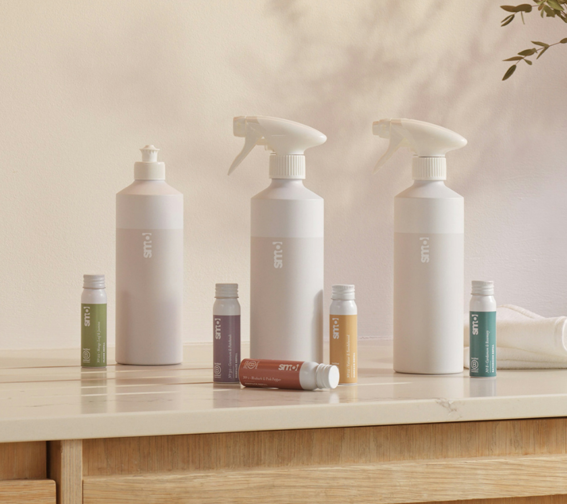 Clean Reset collection bottles and refills