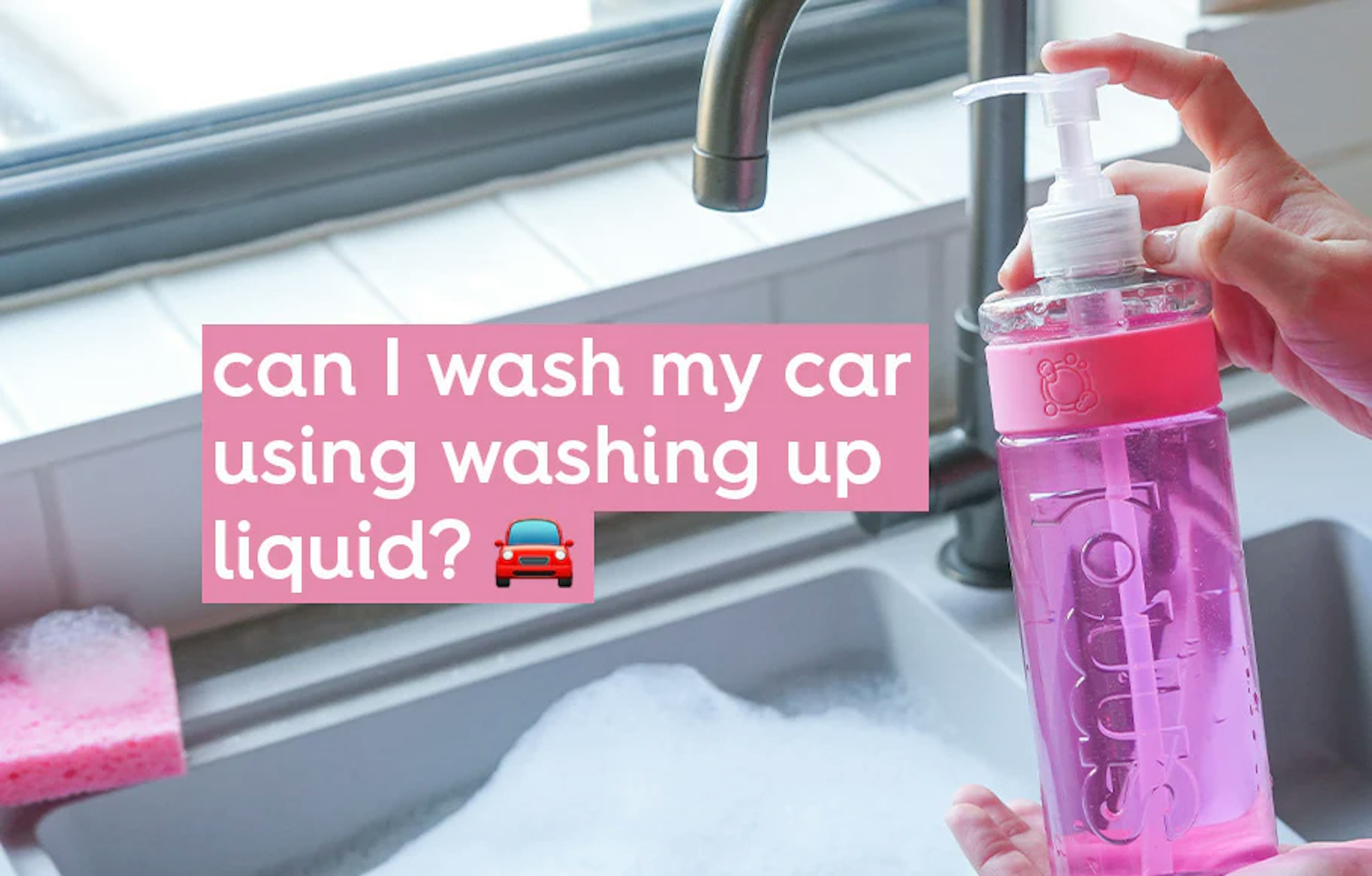 can i wash my car using washing up liquid?