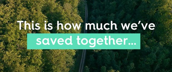 text: this is how much we've saved together