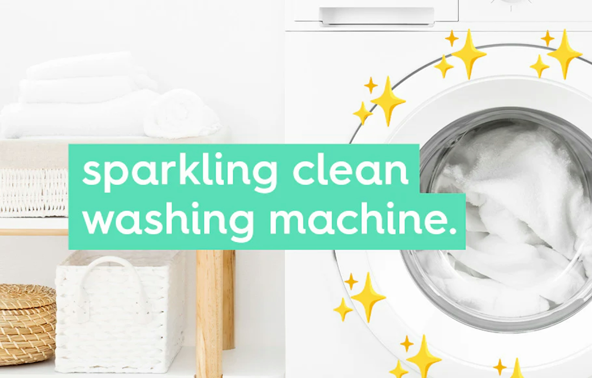 sparkling clean washing machine