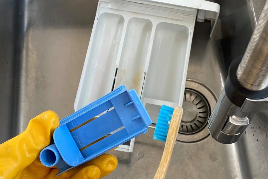 washing machine detergent dispenser drawer