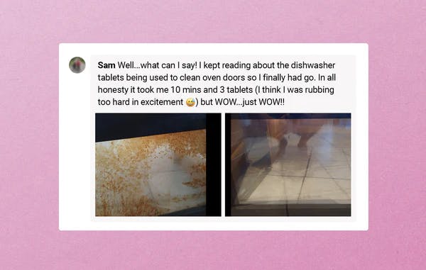 oven door testimonial