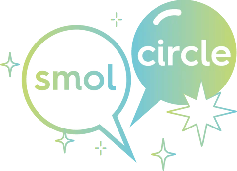text in speech bubbles: smol circle