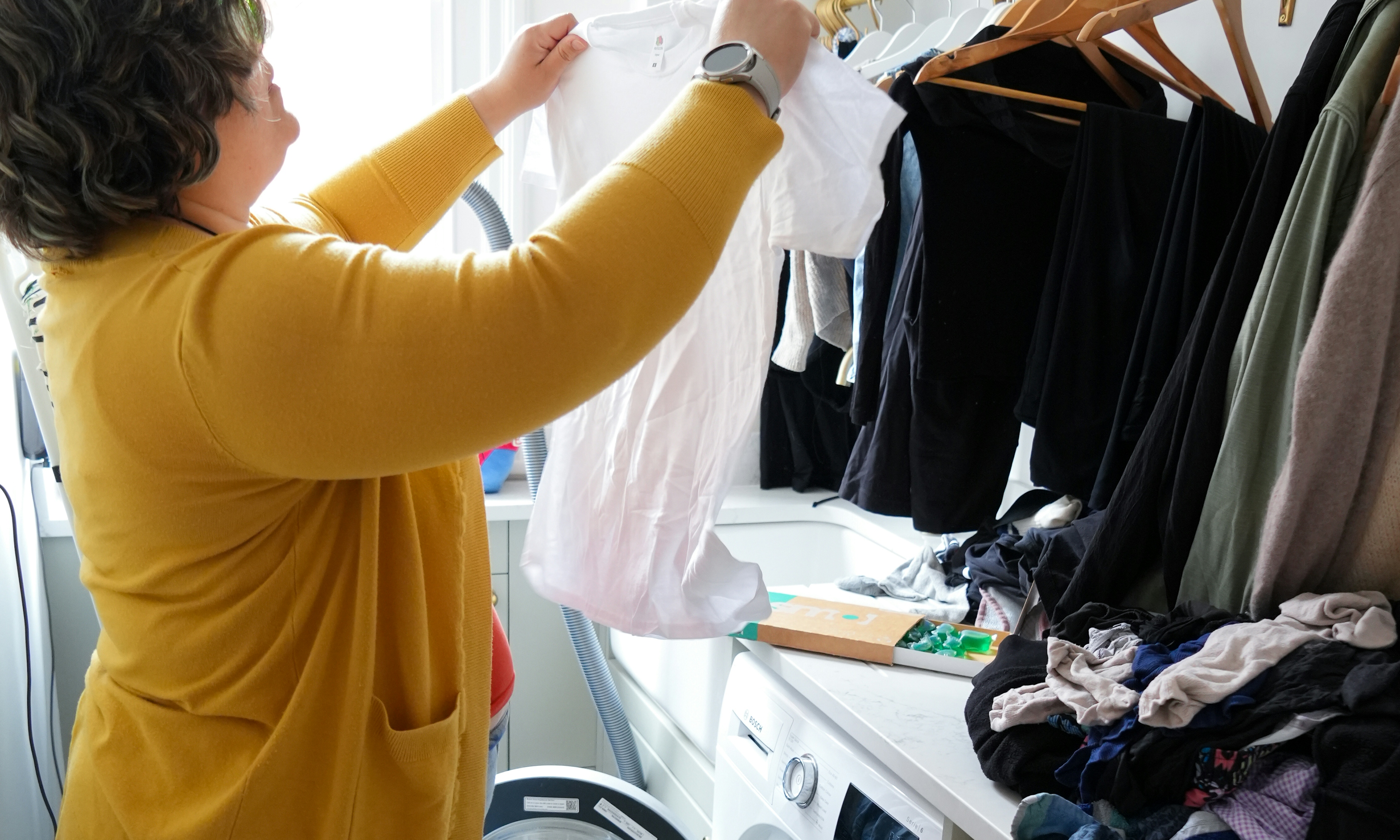 lifestyle image of doing laundry