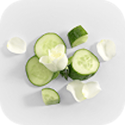 cucumber and rose petals