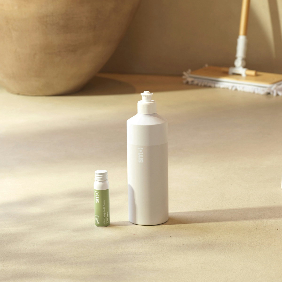 Floor reset bottle and refill