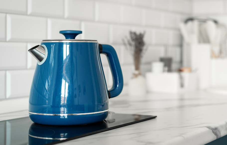 blue kettle