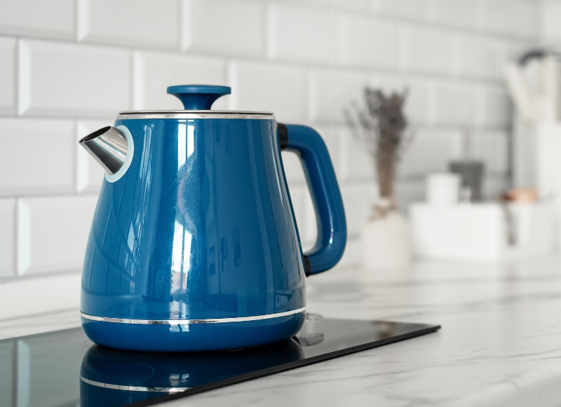 blue kettle